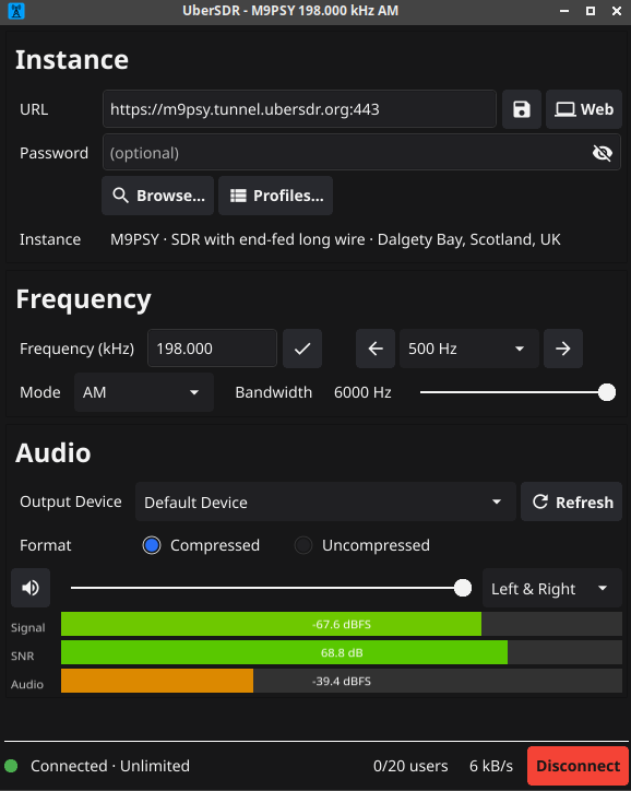Minimal Audio Client